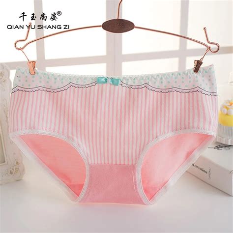 Buy Qysz 6pcs Lot Lovely Bowknot Stripe Briefs