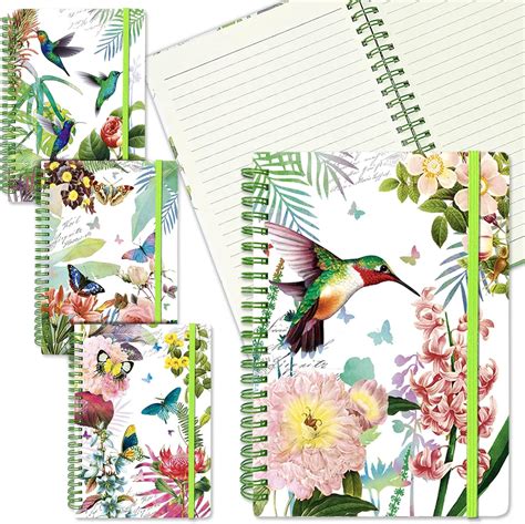 Dwiyittn Spiral Notebook A Pack Hardcover Lined Notebook X