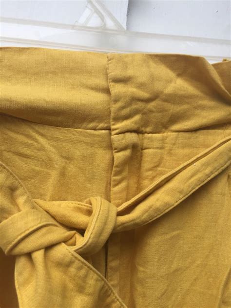 Zara Linen Mustard Baca Deskripsi Fesyen Wanita Pakaian Wanita