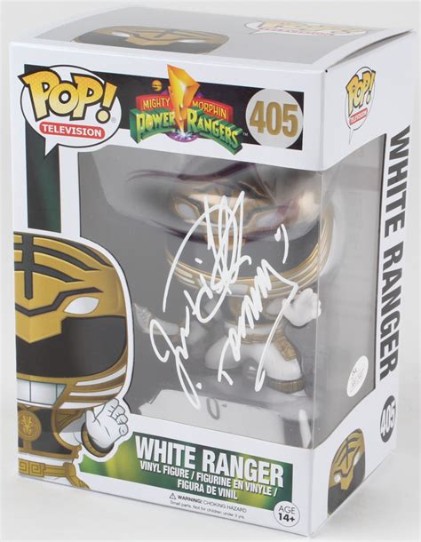 Jason David Frank Signed Power Rangers White Power Ranger Funko Pop