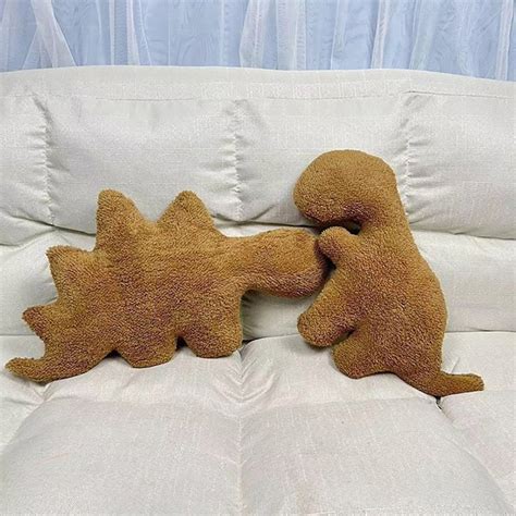 Large Dino Nuggie Pillow Dino Nugget Pillow Dinosaur Nugget Couch