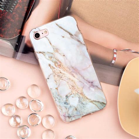 Rose Gold Marble Iphone X Case Iphone 8 Plus Case Marble Etsy