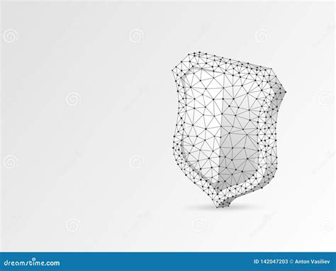 Security Shield Abstract Origami Illustration Polygonal Vector