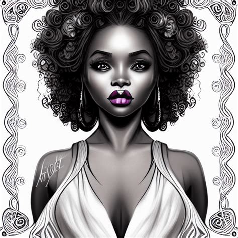 Desenhos Para Colorir Realistas De Mulheres Afro Americanas Creative