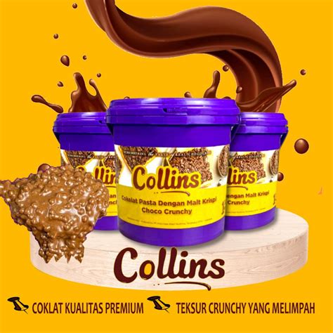 Collins Choco Crunchy Topping Chocolate Paste Malt Crispy 1kg Shopee