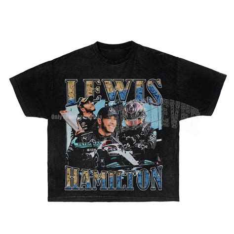 Lewis Halmiton 90s Retro Rap Tee Bootleg Formula 1 Racing Team