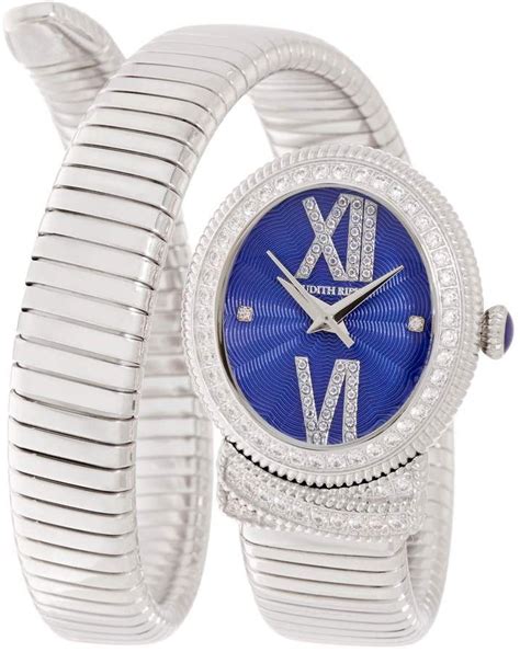 Judith Ripka Stainless Steel Diamonique 1 00 Cttw Tubogas Watch