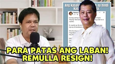 Para Patas Ang Laban Remulla Resign Youtube