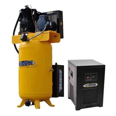 EMAX Silent Air Industrial E450 Series 80 Gal 175 PSI 5HP 19 CFM 3