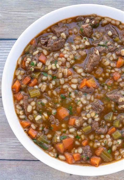 Hearty Beef Barley Soup Recipe Chef Dennis