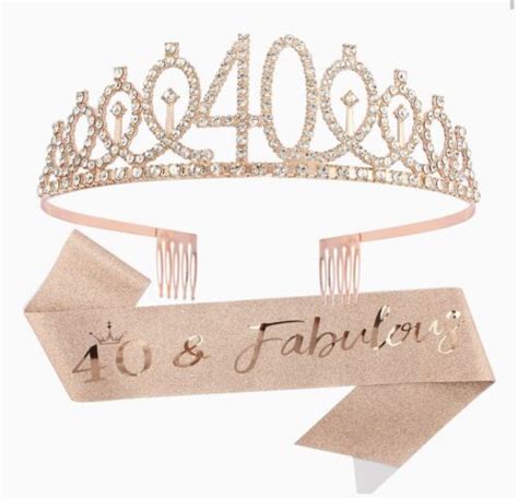 And Fabulous Th Birthday Sash And Tiara Th Birthday Decorations