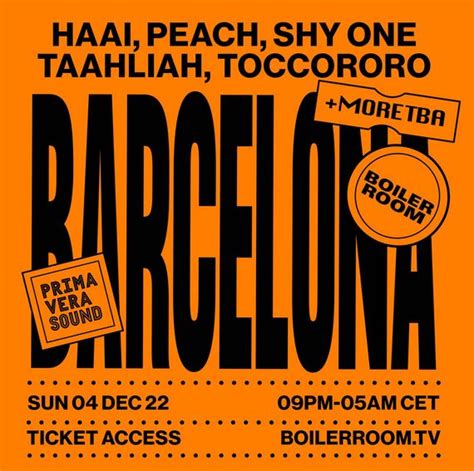 Boiler Room X Primavera Sound Sacudirá Barcelona En Diciembre