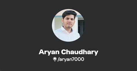 Aryan Chaudhary Linktree