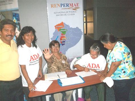 Adultos Mayores De Ecuador En Accion Ren Per Mae Ecuador Presentar