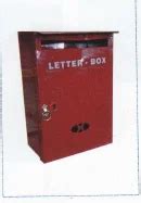 Red Metal Stainless Steel Letterbox Single Key Lock Size Standard At