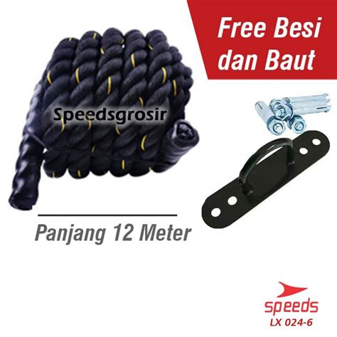 Jual Battle Rope 12 Meter Speeds Tali Fitness Battling Ropes Gym 024