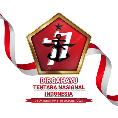 Gambar Hut Tni Tentara Nasional Indonesia Ke Logo And Flag Png