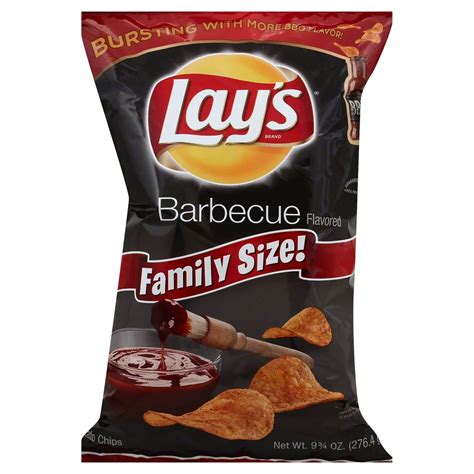 Lay's Barbecue Flavored Potato Chips Family Size - Shop Chips at H-E-B