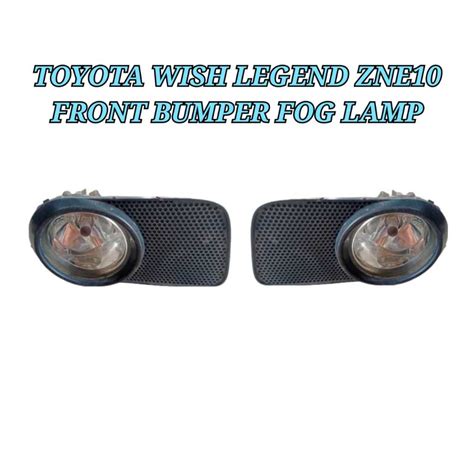 Front Bumper Fog Lamp Spot Light Toyota Wish Legend Zne