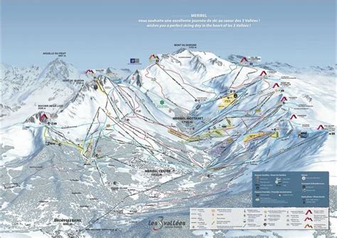 Méribel Ski Resort Piste Map Vallée De Méribel