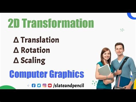 2D Transformation Translation Rotation Scaling Computer Graphics