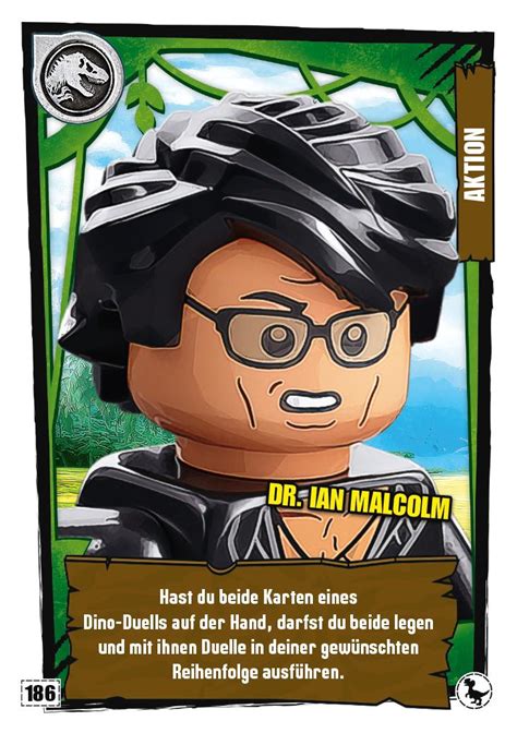 Nummer I Dr Ian Malcolm I Lego Jurassic World Tcg Blue Ocean