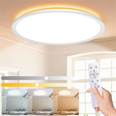 24W 3000Lm Plafonnier Led Dimmable Luminaire Plafonnier Avec