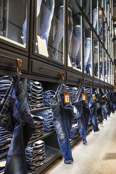 Trouser Wall In Store Ideas Clothing Store Design Denim Display