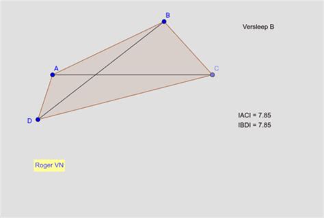 Omgekeerde Eig Vierhoek Met Even Lange Diagonalen GeoGebra