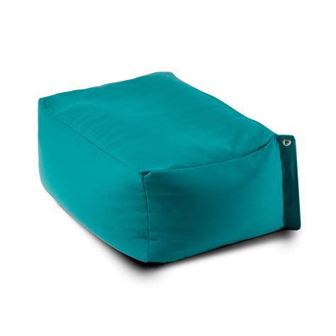 Leon Outdoor Bean Bag Ottoman (Aqua) - Jaxx Outdoor - Touch of Modern