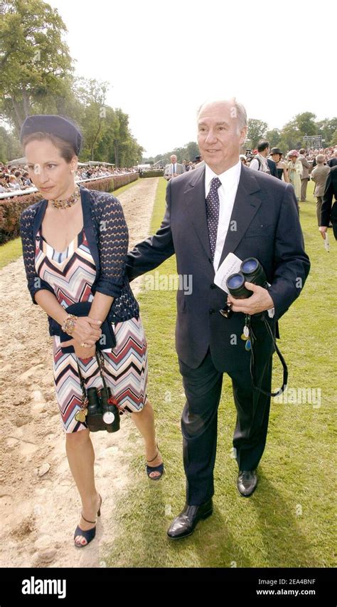 Ismaelien charismatic leader Prince Karim Aga Khan and his daughter Zahra attend the 157th Prix ...