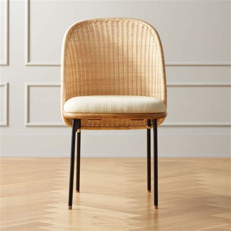 Chord Woven Back Dining Chair Best Rattan Indoor Furniture Popsugar