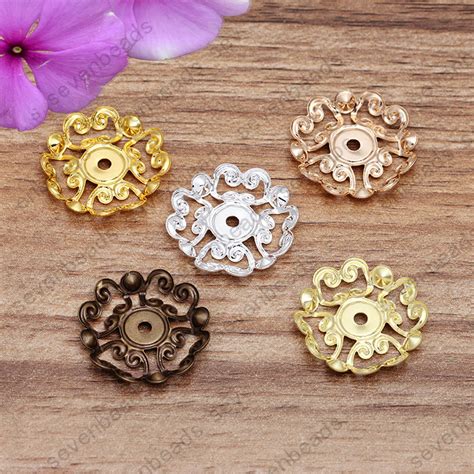 50pcs 23mm Lace Flower Filigree Jewelry Connectors Etsy UK