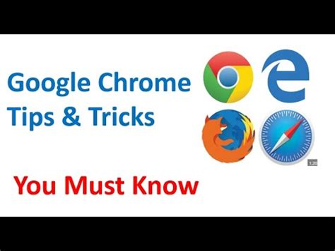 Useful Google Chrome Tips Tricks Youtube