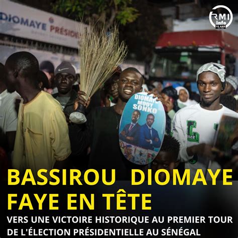 Bassirou Diomaye Faye En T Te Vers Une Victoire Historique Au Premier