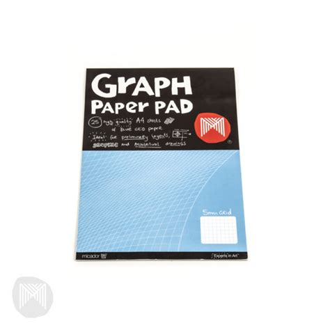 Graph Pad A4 2mm Grid Stuck On Stationery