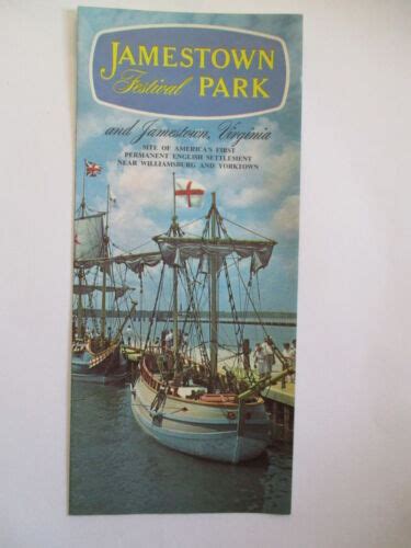 Vintage Jamestown Festival Park Virginia Va Travel Brochure 1968 Ebay