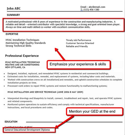 How To List The Ged On Your Resume And Your Online Profiles