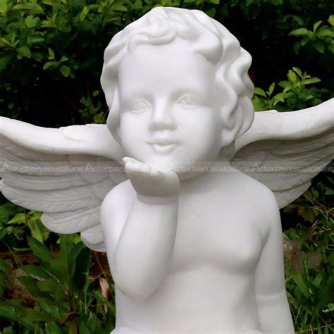 Cherub on Ball Garden Statue