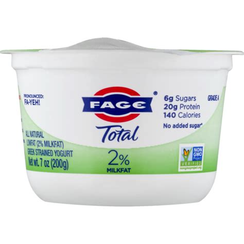 Bashas Fage Total 2 Milkfat All Natural Lowfat Greek Strained Yogurt