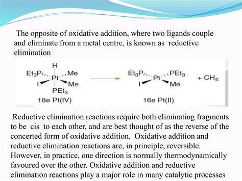 Reductive Elimination Reactions Ppt