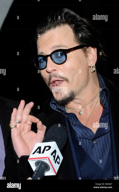 Actor Johnny Depp doing an interview with AP at the Maltin Modern Master award tribute during ...