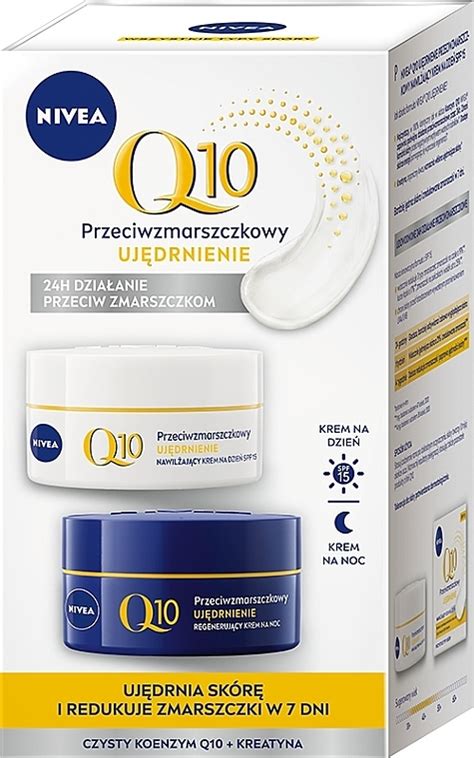 NIVEA Q10 Day Cr 50 Ml Night Cr 50 Ml Przeciwzmarszczkowy Krem Na