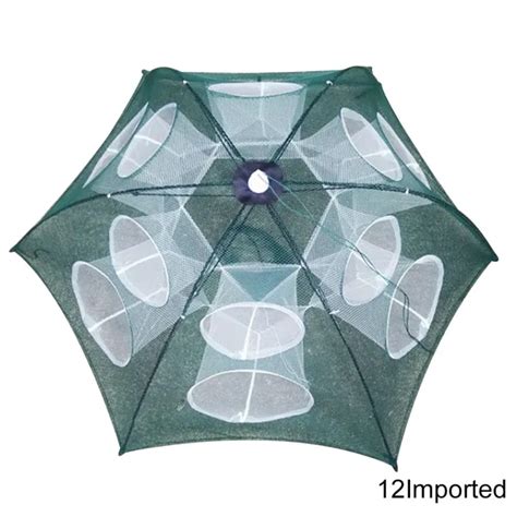 Honrane Holes Automatic Fishing Net Shrimp Cage Nylon Mesh