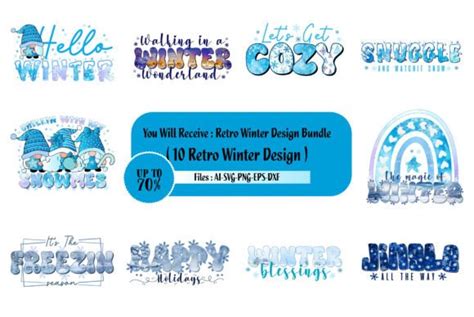 Retro Winter Sublimation Design Bundle Graphic By BEST DESINGER 36