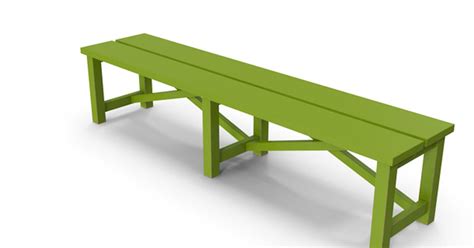 Green Bench by PixelSquid360 on Envato Elements