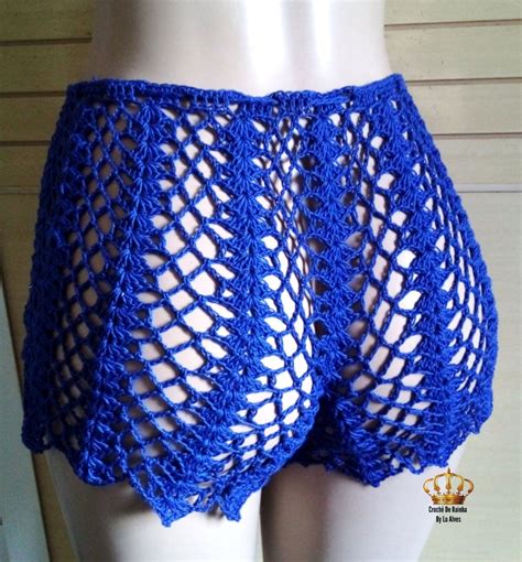 Short De Praia Em Crochê Elo7 Produtos Especiais