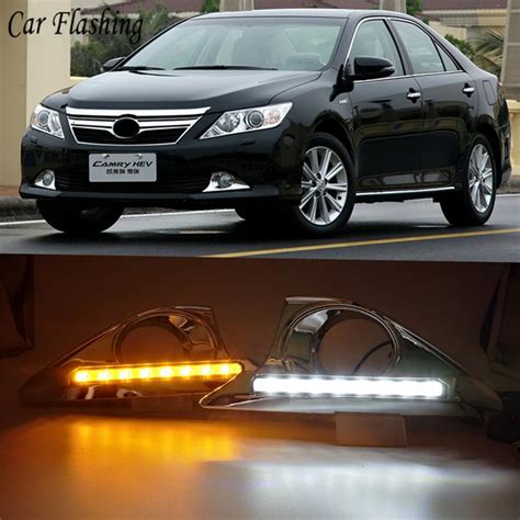 Car Flashing Pcs Car Styling For Toyota Camry Led Drl