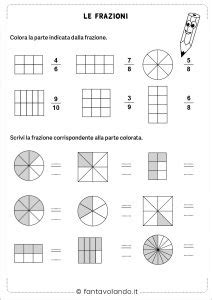 Schede Di Matematica Le Frazioni Fantavolando