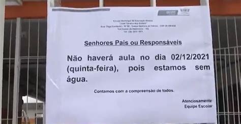 A Gazeta Seis Escolas De Cachoeiro Suspendem Aulas Por Falta De Gua